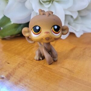 Littlest Pet Shop LPS #256 Monkey Brown Eyes 2007
